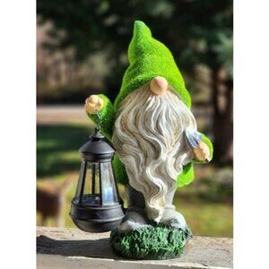 Fall Decor Outdoor Statue for Home, Gnome Decorations with solar light